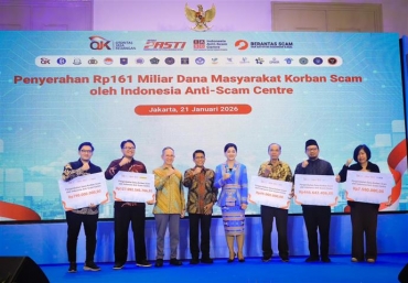 INDONESIA ANTI-SCAM CENTRE BERHASIL KEMBALIKAN RP161 MILIAR DANA MASYARAKAT KORBAN SCAM
