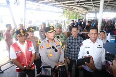 KAPOLDA KEPRI BERSAMA FORKOPIMDA PROVINSI KEPRI DAN KOTA BATAM TINJAU TIGA PELABUHAN DI BATAM JELANG ARUS MUDIK LEBARAN 1447 H / 2026