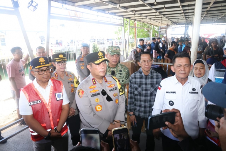 KAPOLDA KEPRI BERSAMA FORKOPIMDA PROVINSI KEPRI DAN KOTA BATAM TINJAU TIGA PELABUHAN DI BATAM JELANG ARUS MUDIK LEBARAN 1447 H / 2026