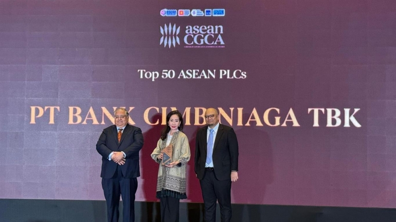 CIMB Niaga Kembali Raih Penghargaan Top 50 Perusahaan Terbuka ASEAN Terbaik