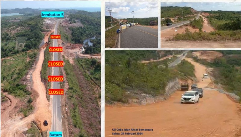 BP Batam Perbaiki Jalan Trans Barelang Bukit Bismillah