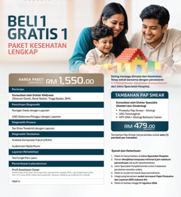 Cek Kesehatan Bersama di RS KPJ, Promo Special Beli 1 Gratis 1