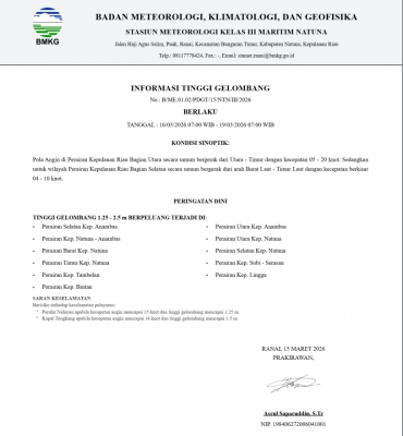 OPERASI KETUPAT SELIGI 2026: WASPADA POTENSI TINGGI GELOMBANG, POLDA KEPRI HIMBAU PEMUDIK CEK JADWAL KAPAL TERBARU