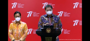 Pemerintah Jaga Pandemi Terkendali, dengan Tetap Lanjutkan PPKM, Kejar Target Vaksinasi, dan Optimalkan Realisasi Anggaran PC-PEN