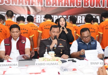 POLDA KEPRI MUSNAHKAN BARANG BUKTI NARKOTIKA PERIODE JULI – SEPTEMBER 2025