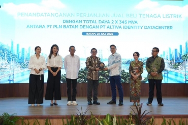 PLN Batam dan Altiva Identity Datacenter Tandatangani PJBTL 2 x 345 MVA, Perkuat Batam sebagai Pusat Ekonomi Digital