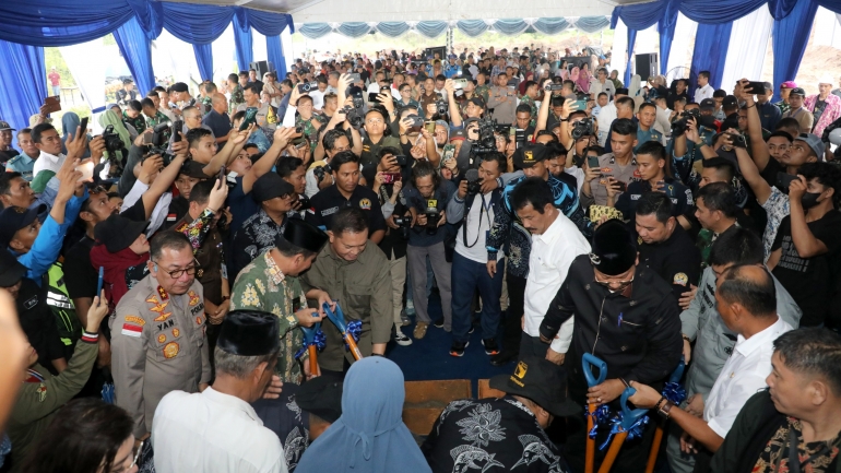 Groundbreaking Rumah Contoh Warga Rempang, BP Batam Komitmen Selesaikan Pembangunan Tahap Awal