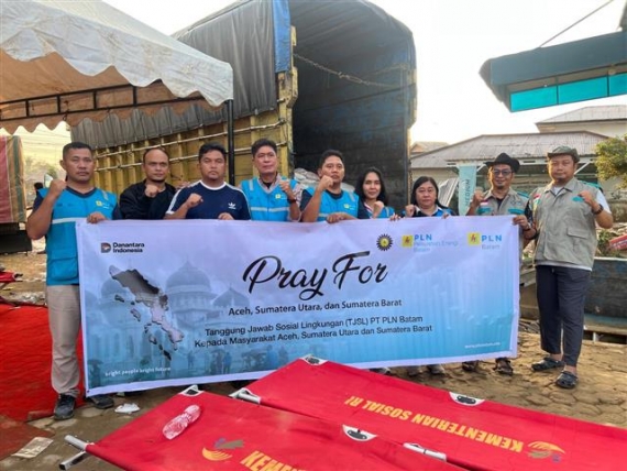 PLN Batam Bantu Korban Banjir Sumatera, Total Bantuan Rp2,7 Miliar