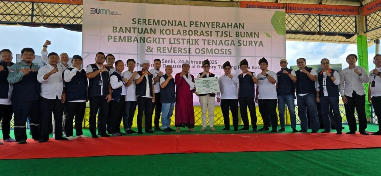 Kolaborasi 23 BUMN, PLN Batam Hadirkan Keberlanjutan Energi Listrik dan Air Bersih di Pondok Pesantren Al-Gontory