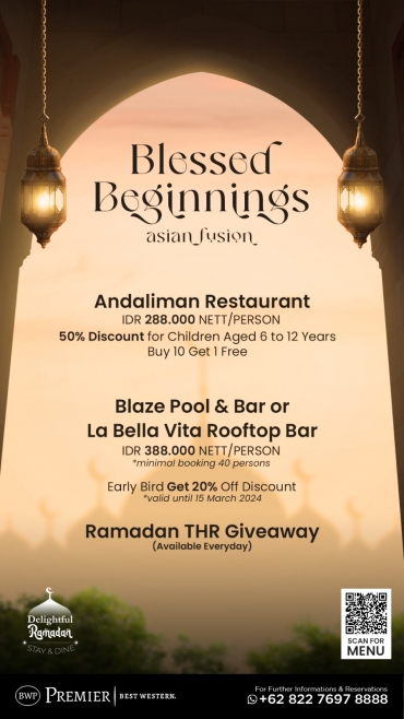 Best Western Premier Panbil Hotel Sediakan Sederet Menu Asian Fusion  selama Bulan Ramadan