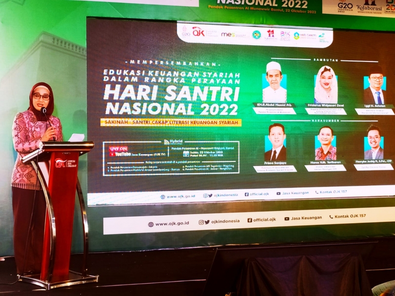 OJK DAN MASYARAKAT EKONOMI SYARIAH SINERGI TINGKATKAN LITERASI DAN INKLUSI KEUANGAN PARA SANTRI